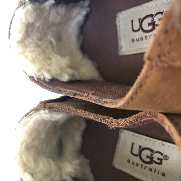 UGG Vanowen Nubuck Leather Lace Up Brown Shoes Sneakers - Picture 11 of 13